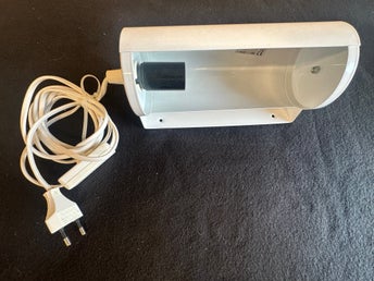 Snygg vintage retro vägglampa V413 LOD, IKEA 1980-tal, metall vit