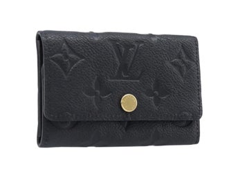 LOUIS VUITTON Empreinte Multicles nyckelfodral för 6 nycklar, svart M64421 LV äkta 203628