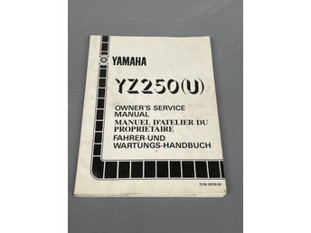 Original Verkstadshandbok Yamaha yz250 yz 250
