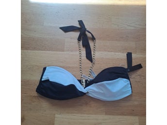Victoria's Secret svart, vit bikiniöverdel, storlek XL/XG