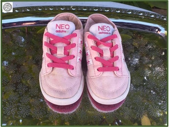 Adidas vårsko sneakers rosa tyg s 23 im 13,5 fint skick
