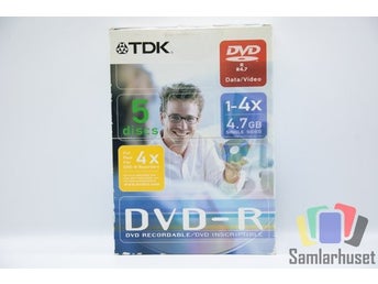 5-Pack TDK DVD -R 4,7GB 1-4x - CD - CD-Skiva - Skiva - DVD-R