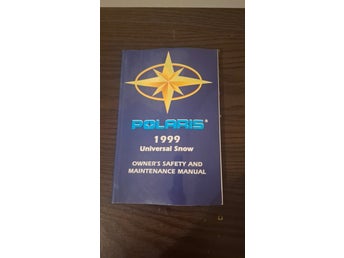 Polaris 1999 Universal Snow Owner's Safety and Maintenance Manual