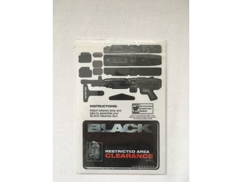 BLACK Machine Gun - Monteringsark - Samlarföremål - Pre Order Bonus