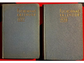 (225) Flickornas Kalender 1936 och 1937