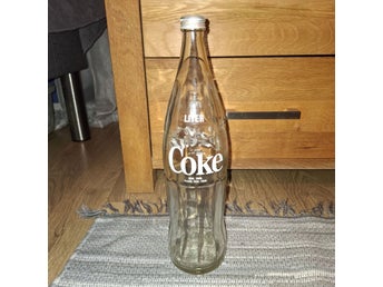 Coca-Cola glasflaska (Retro) från 1975 1 liter