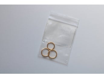 3st piercingringar 1,2 mm