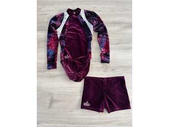 Milano gymnastikdräkt och shorts stl 38