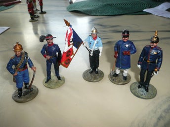 Tennfigurer Brandsoldater delPrado 5 st