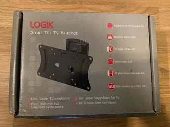 Logik LTVBTS10 Small Tilt TV-fäste, Helt nytt