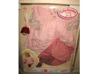 Baby Annabell - Rosa Tunika Sparkbyxor + Skallra till Docka