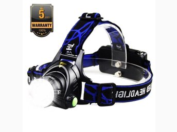 5000Lm Lumens XM L CREE T6 LED Laddningsbar Pan.. (379438337 Pannlampa LED XM L XML T6 cree chip justerbar