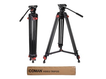 NYTT Coman DF16L 188cm kamerastativ robust professionellt videostativ Q5S Stativ