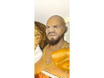Afrikansk man silicone mask silikon mask african man thug