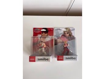 Amiibo Ryu och Ken Super Smash Bros. Collection Street Fighter