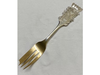 C.O.Persson Lapp-tårtgaffel 200 mm i Lappmodell handgravyr. Ny fr guldsmed