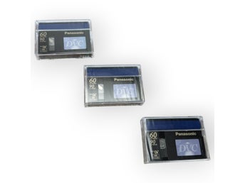 Panasonic DVM60 3 st MiniDV Kassett 60min 90min DVC Videoband Bandkamera