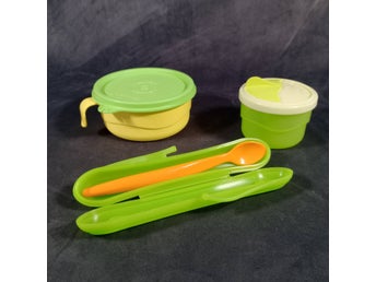 Tupperware Tuppercare matskål, barnsked och snackbägare