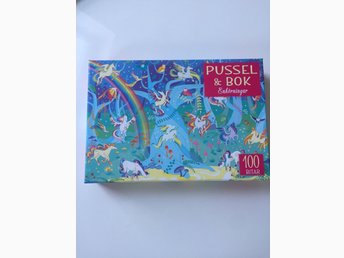 Pussel 100 bitar och bok enhörningar (385697920) ᐈ Köp på ...