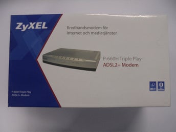 ZyXEL - Bredbandsmodem förInternet och mediatjänster - P-660H Triple Play