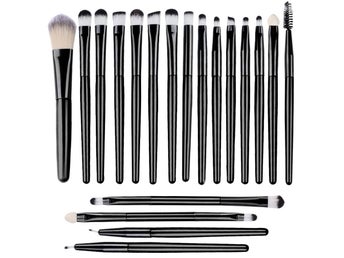 20Pcs ansikte‑ögon borstset eyeliner blandning kinder kosmetik foundation