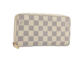 LOUIS VUITTON Damier Azur Zippy Plånbok Lång Plånbok N60019 LV Autentisk 206314