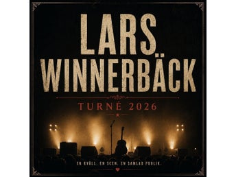 2 konsertbiljetter till Lars Winnerbäck 2026