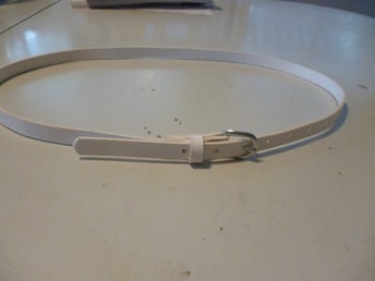 Vitt bä 95 cm bredd 1.5 cm