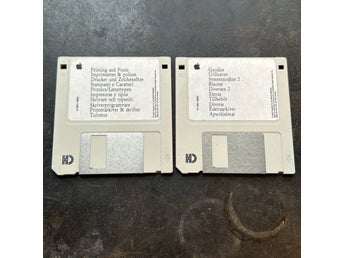 Printing & fonts + goodies, disketter