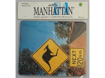 Musmatta Manhattan Designer Musmatta med Känguru varningsskylt, NY.