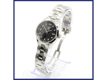 TAG Heuer Carrera kvarts klocka, 27mm, diamanter, certifikat/tillbehör medföljer