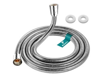 Universal Duschslang i Rostfritt Metalspiral, 1,5 M