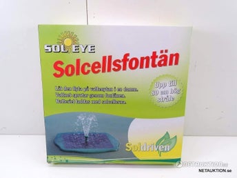 Ny1 st solkraft Solcell solpanel driven flytande fontän upp till 80cm till stuga