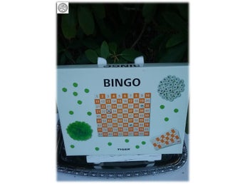 Bingo spel 24 spelplaner 1 kontrollplan 90 numrerade brickor