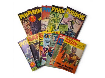 Pyhimys (Helgonet), Sarja Kuvalehti & Tarzan serietidningar - 12 st 1972-1981