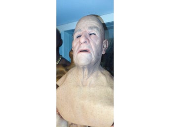 gammal man äldre pansionär silikon mask old man elder silicone mask