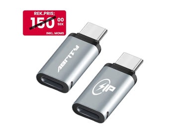 2-pack USB C till lightning adapter