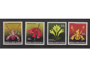 Papua Nya Guinea, Mi 161-64, Blommor, Orchider, xx