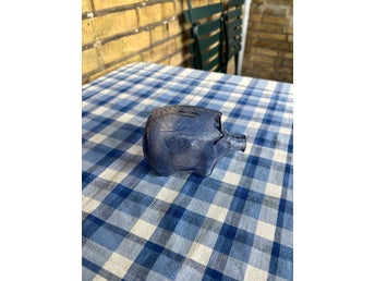 Riihimäen Lasi spargris i glas / vintage / retro