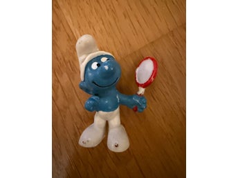 Smurf med tennisracket - Peyo W. Germany