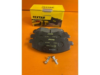 Bromsbelägg Peugeot, Citroen, Dodge, Mitsubishi, Jeep, Chrysler TEXTAR 2358401