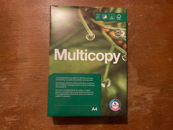 Kopieringspapper A4 - 80 g Multicopy Hålat