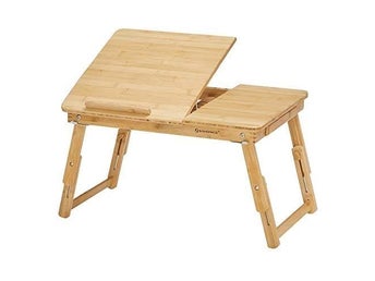 Songmics Bambu Lap Desk, Laptop Table, Breakfast Tray med 5 justerbara LLD01N