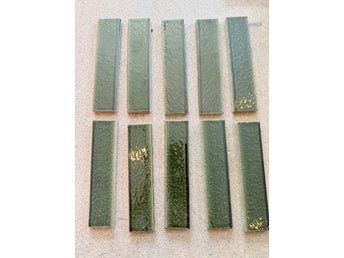 Kant-/avslutningsplattor troligen 1960-70-tal / 10 st