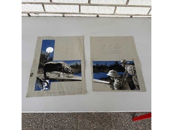 Original illustrationer av Allan Löthman