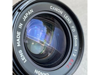 Canon FD 35mm 1:2 S.S.C. objektiv