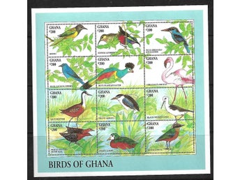 Ghana 1994 Fåglar 24v + 2 block