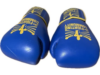 Blå Boxningshandskar - The Fighting Community 10 OZ boxning gloves