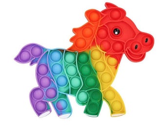 Prissänkning med 50 % Fidget Pop it Häst Leksak/Sensory