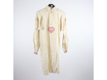Nattlinne, Okänd, beige, lin, retro, stl. ca. M/L.